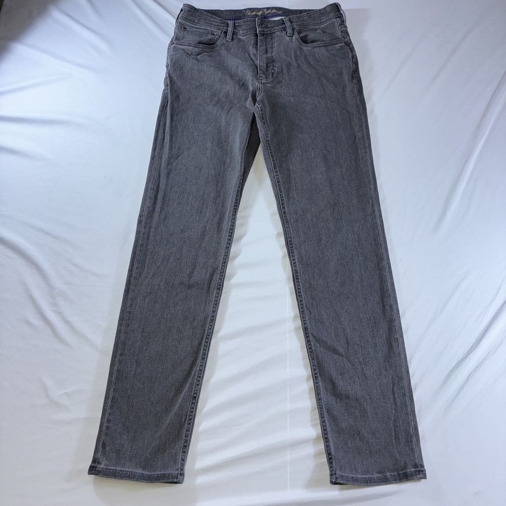 Tommy Bahama Indigo Palms Light Weight Stretch Tapered Jeans Men's 34x34 Gray - Picture 2 of 16